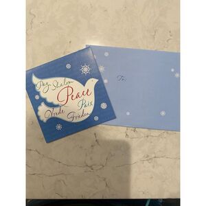Peace‎ Image Arts White Dove Holiday Merry Christmas Greeting Card with Envelope